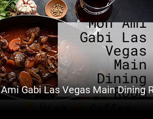 Mon Ami Gabi Las Vegas Main Dining Room food delivery