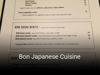Bon Japanese Cuisine delivery